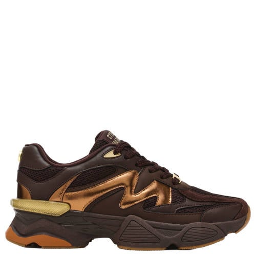 Steve Madden Speeder chunky imitatieleren sneakers bruin