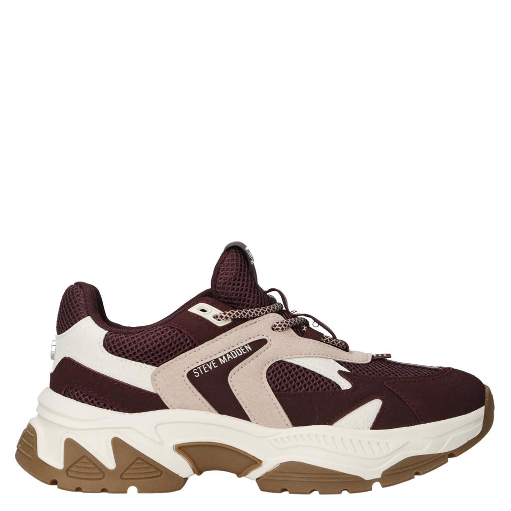 Bruine dames Steve Madden Ample chunky leren sneakers met veters