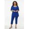 YOEK slim regular waist broek blauw