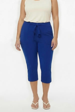 slim regular waist broek blauw