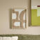 NOUS Living houten schilderij Skye 30x2,5x40 cm - zand/offwhite
