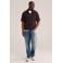 WE Fashion regular casual overhemd donkerbruin