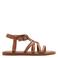 Mango Kids leren sandalen bruin