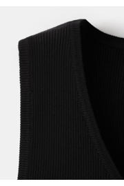 thumbnail: MANGO TEEN haltertop rib gebreid zwart