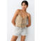 MANGO TEEN mouwloze top fijn gebreid beige