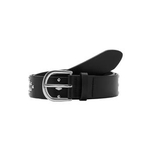 riem zwart met studs