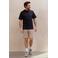 Kultivate relaxed fit T-shirt met backprint - donkerblauw