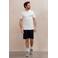 Kultivate regular fit T-shirt met backprint - wit