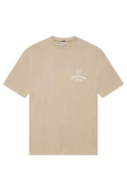 thumbnail: Kultivate regular fit T-shirt met backprint - beige