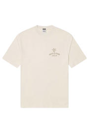 thumbnail: Kultivate regular fit T-shirt met backprint - beige