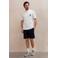Kultivate relaxed fit T-shirt met backprint - wit