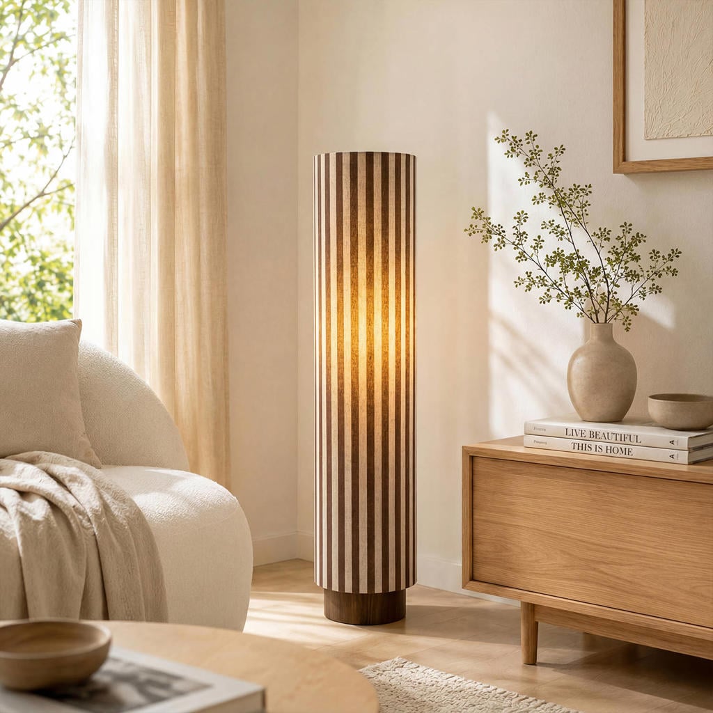 NOUS Living vloerlamp Luen (Ø28x110cm)