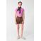 Shoeby T-shirt rib gebreid paars