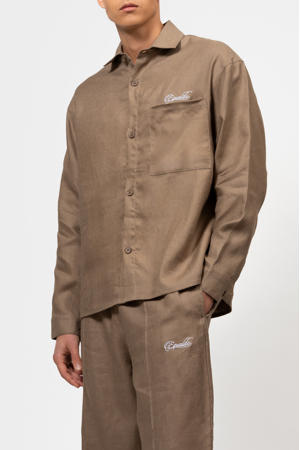 loose overhemd taupe