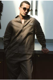 thumbnail: Equalité loose overhemd taupe