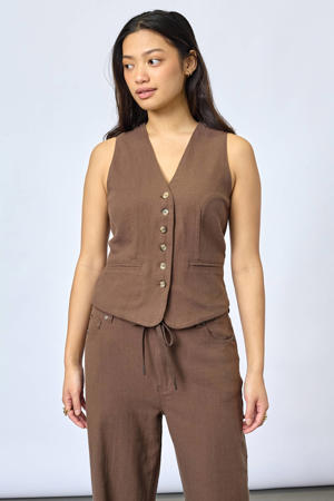 gilet bruin