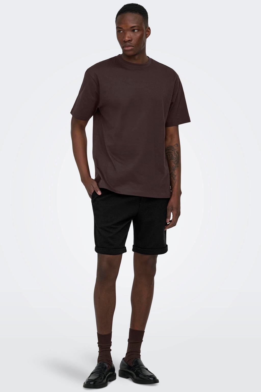ONLY & SONS ONSNEWKODYL regular casual short zwart