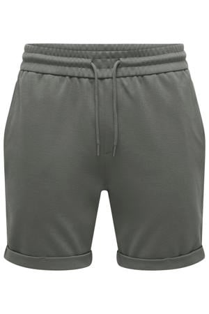 ONSNEWKODYL regular casual short grijsgroen
