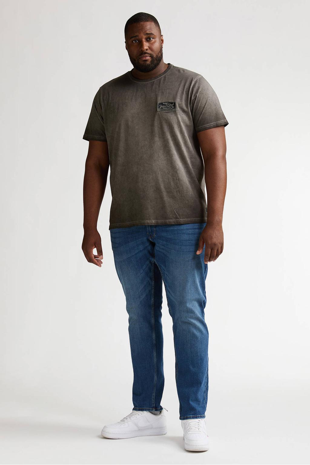 Petrol industries Plus Size regular T-shirt zwart