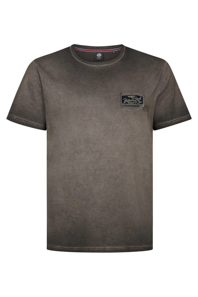 Petrol industries Plus Size regular T-shirt zwart