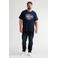 Petrol industries Plus Size regular T-shirt donkerblauw