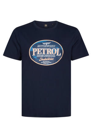 regular T-shirt donkerblauw