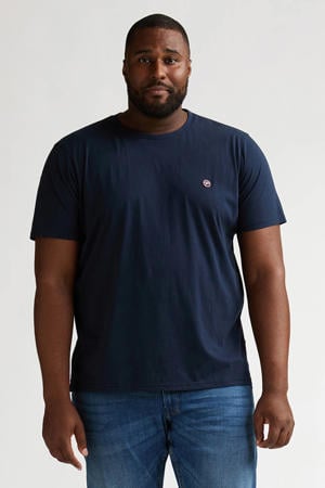 regular T-shirt donkerblauw