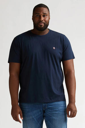 regular T-shirt donkerblauw
