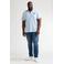 Petrol industries Plus Size regular polo lichtblauw