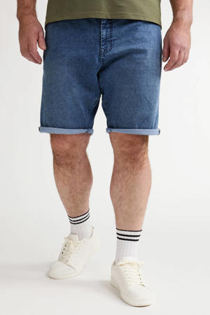 regular short medium blue denim