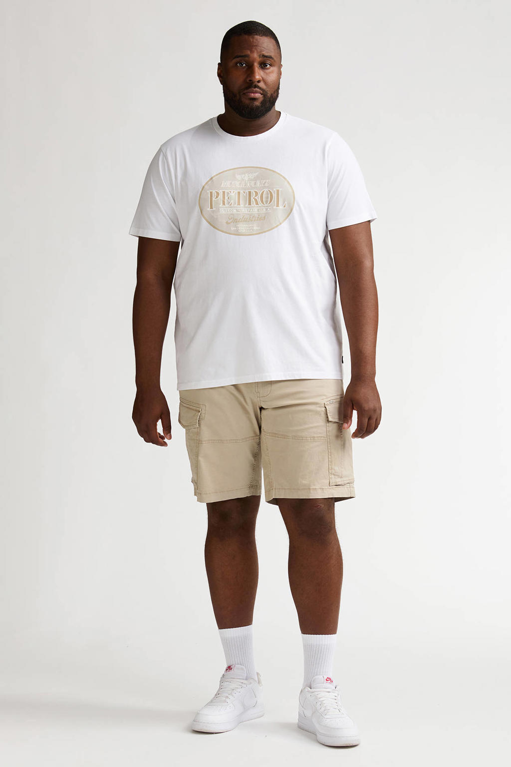Petrol industries Plus Size regular cargo short beige