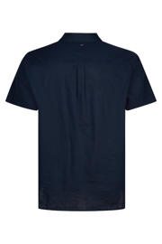 thumbnail: Petrol industries Plus Size regular casual overhemd met linnen donkerblauw