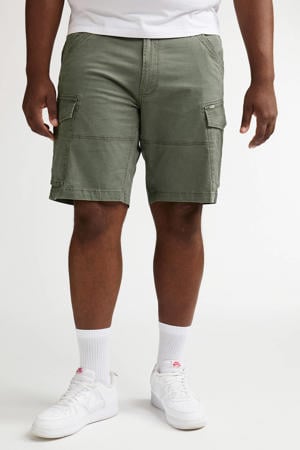 regular cargo short donkergroen