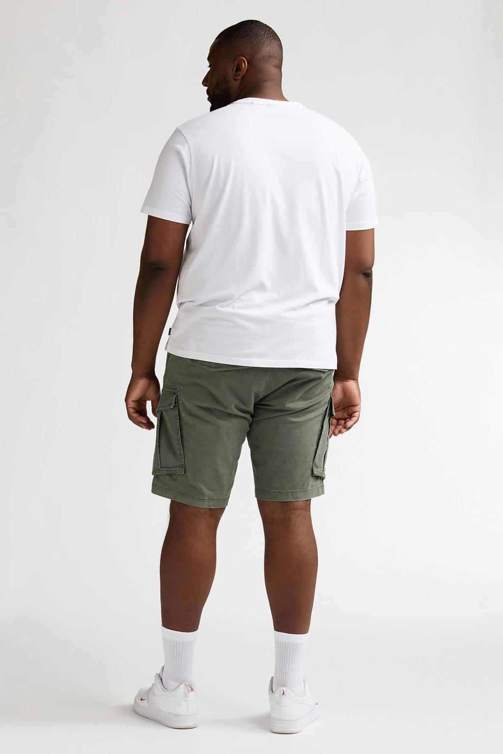 Petrol industries Plus Size regular cargo short donkergroen