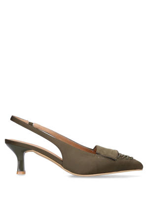 slingback pumps groen