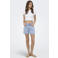 ONLY regular waist short light blue denim