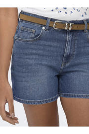 thumbnail: ONLY regular waist short medium blue denim