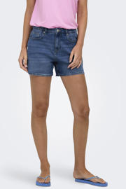thumbnail: ONLY regular waist short medium blue denim