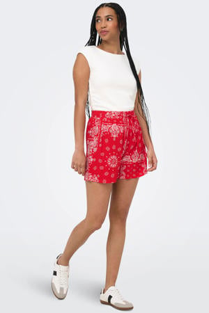 regular high waist casual short rood