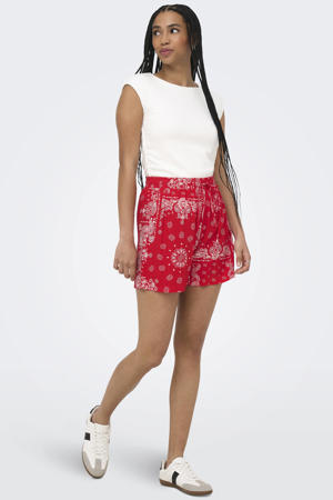 regular high waist casual short rood