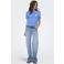 ONLY T-shirt met backprint blauw