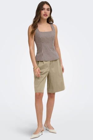 regular waist bermuda short zand