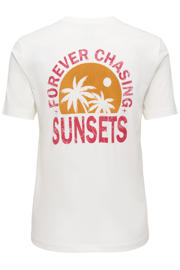 thumbnail: ONLY T-shirt met backprint ecru