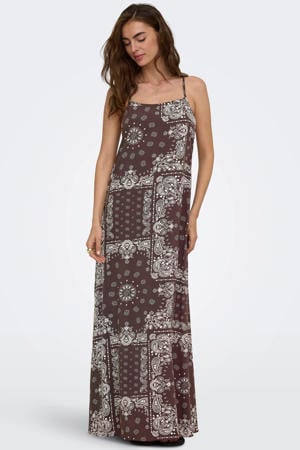maxi jurk bruin