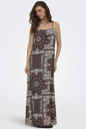 maxi jurk bruin