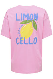 thumbnail: ONLY T-shirt met backprint roze
