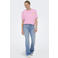 ONLY T-shirt met backprint roze