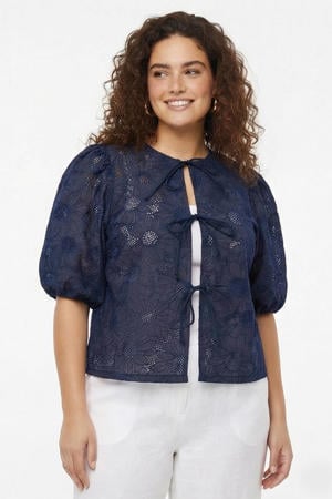 vest Plus Size - donkerblauw