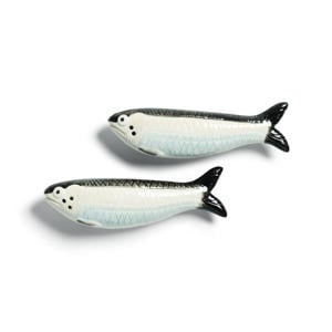 peper- en zoutstel Sardine (10,5x3x3 cm)