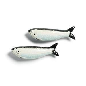peper- en zoutstel Sardine (10,5x3x3 cm)